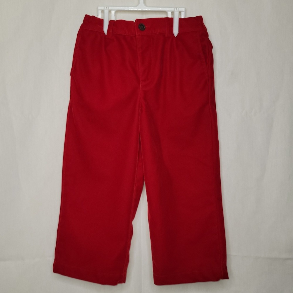 Edgehill Collection Kids Red Velvet Dress Pants‎ Holiday Trousers